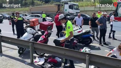 İstanbul’da feci kazada can pazarı kamerada