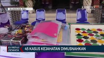 Barang Bukti 45 Kasus Kejahatan Dimusnahkan