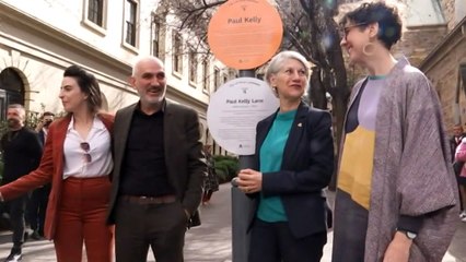 Adelaide laneway renamed after singer Paul Kelly