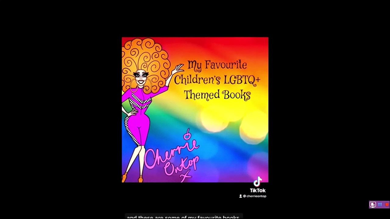 Drag queen Cherrie Ontop  / Matt Cavan, in a public post on social media in August 2022, setting out the kinds of books he likes to read to children amid heightened public interest in the phenomenon of 'drag queen storytime' events