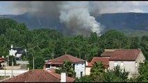 Suben a 600 las hectáreas quemadas en Verín aunque la evolución es 