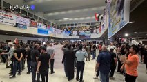 أنصار التيار الصدري يواصلون اعتصامهم في مجلس النواب لليوم السادس