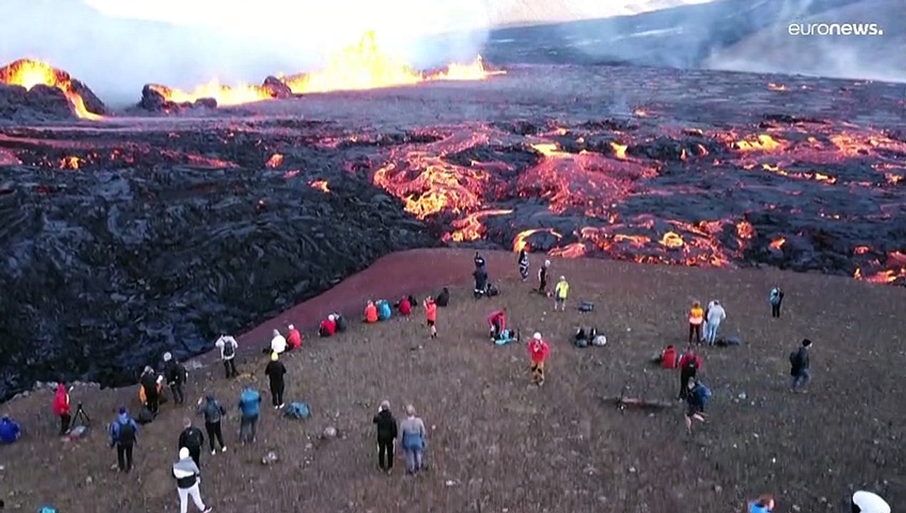 Fagradalsfjall auf Island aufgewacht: aber kein Risiko für Flugverkehr