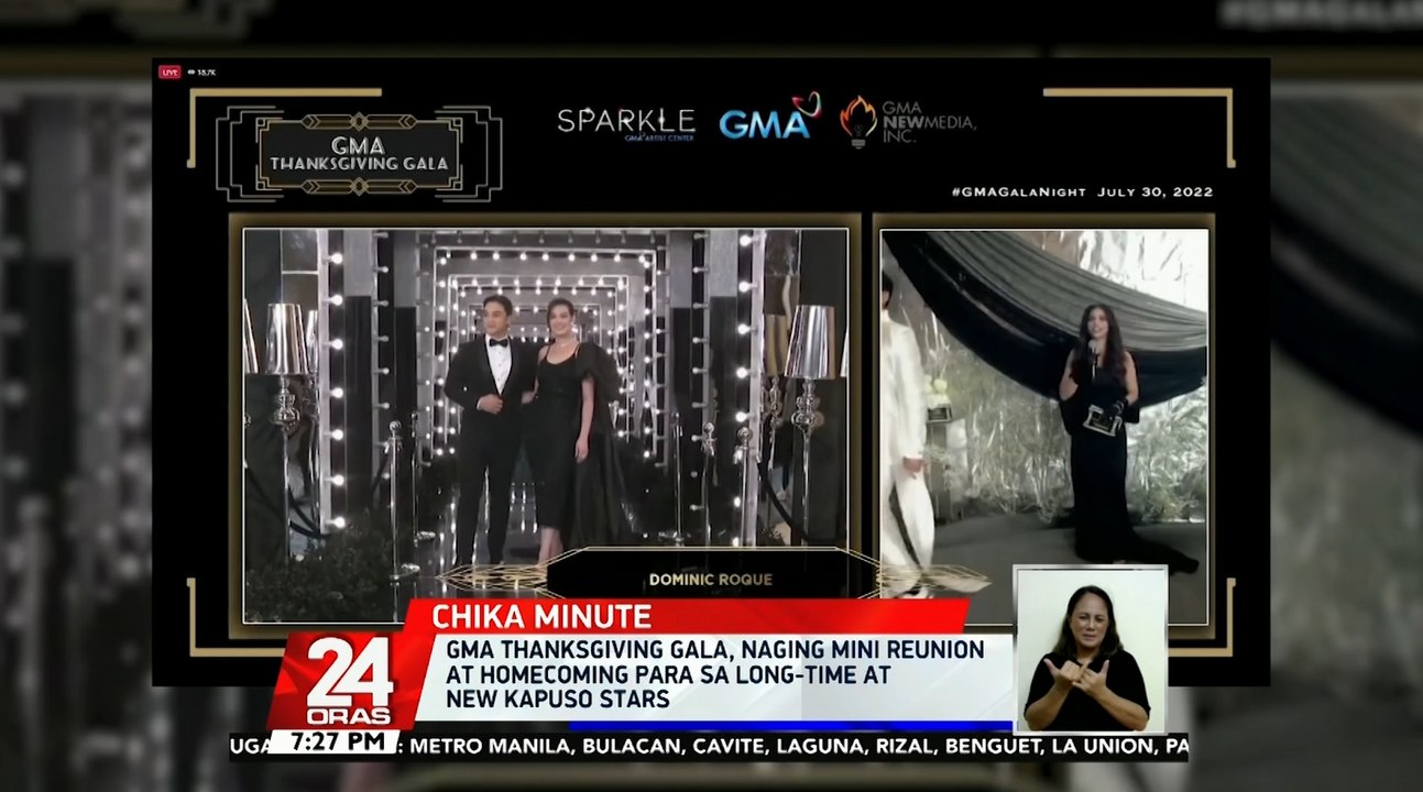 'GMA Thanksgiving Gala,' naging mini reunion at homecoming para sa long-time at new Kapuso stars | 24 Oras