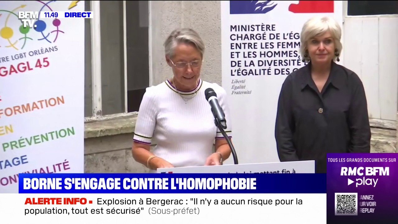 Lutte contre l'homophobie: Élisabeth Borne affirme que "les cinq dernières années ont été l'occasion de progrès nombreux et significatifs"