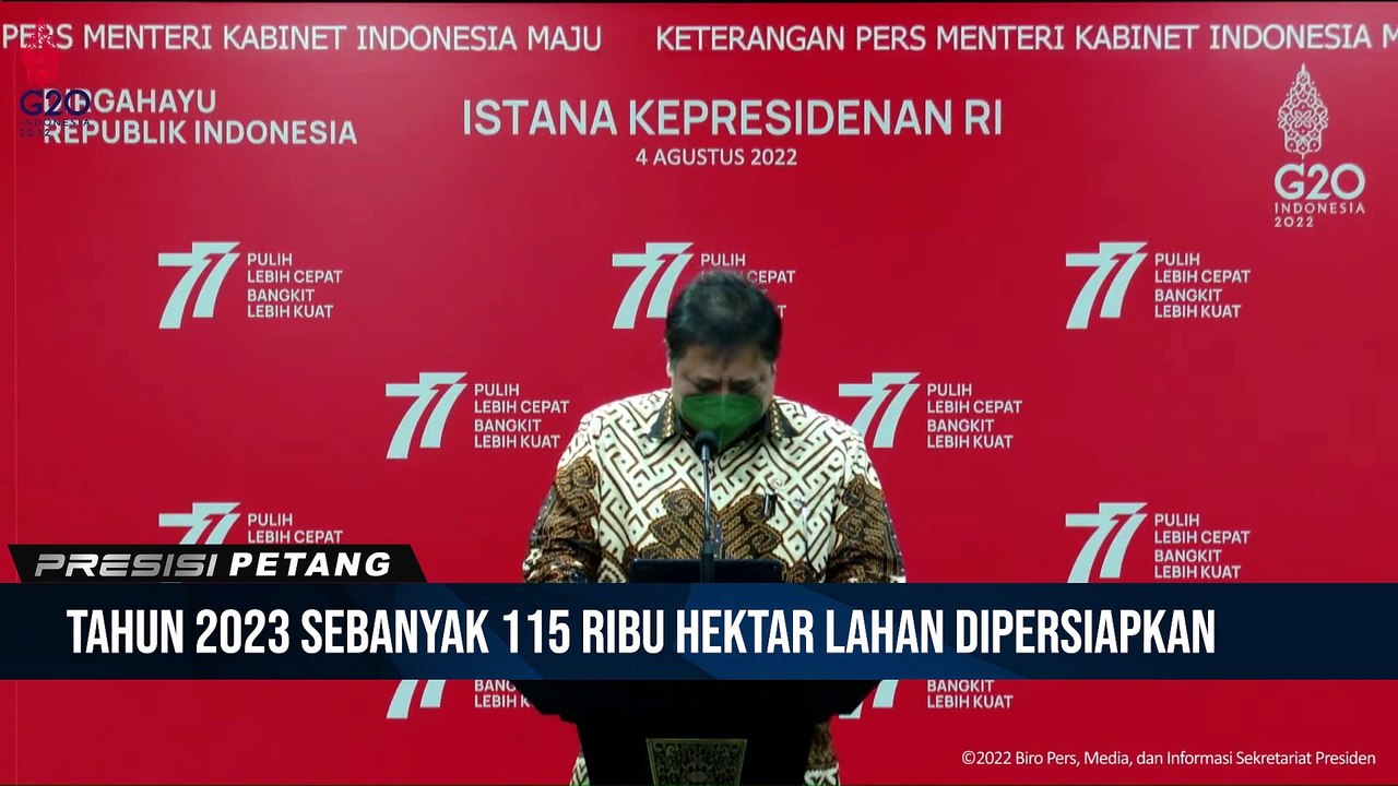 Keterangan Pers Menteri Perekonomian & Menteri Pertanian Terkait Sorgum Sebagai Alternatif Pangan