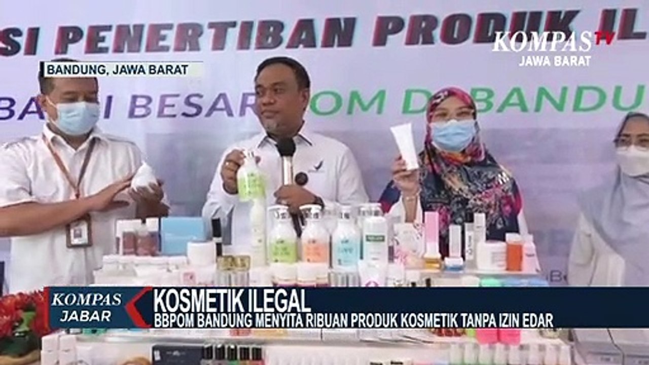 Ribuan Kosmetik Ilegal Disita BPOM