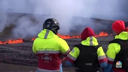 Icelandic Volcano Bursts Back Into Life With Smoke And Lava