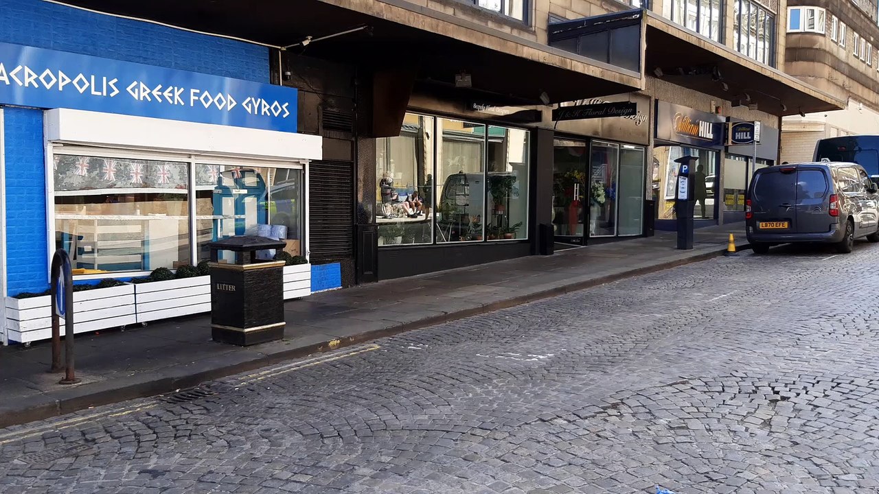 Police scene set up for filming of Full Monty 2 in Halifax