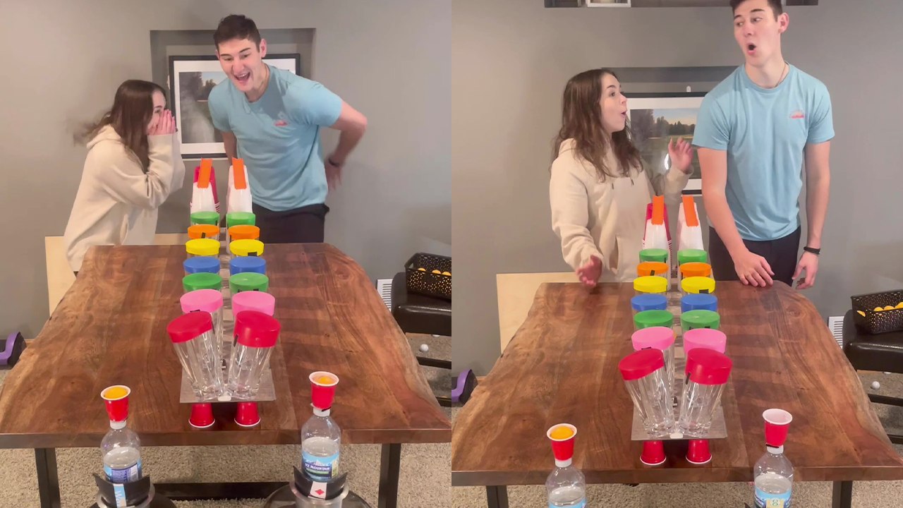 'Unique trickshot game in town: Duo Drum Cup'