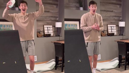 'Trickshot artist inserts disk in Xbox in a peculiar way '