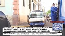 Tras paro por extorsión, reanudan operaciones “rapiditos” de Río Abajo-Centro