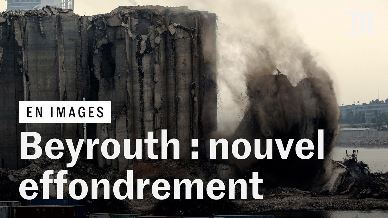 Beyrouth : nouvel effondrement de silos à grains sur le port, le jour anniversaire de l’explosion de 2020