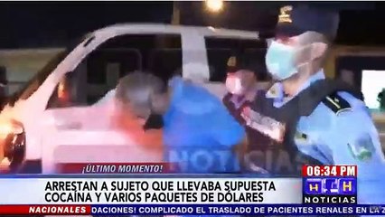 Télécharger la video: Detienen a una persona que llevaba unos 3 kilos de supuesta cocaína y varios paquetes de dólares