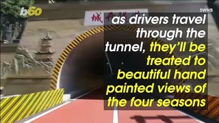 Must See! This Highway Tunnel Was Transformed Into a Trip Through the Year’s 4 Seasons