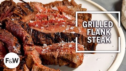 How to Make Grilled Balsamic-and-Garlic Flank Steak