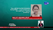 Anak ni dating pangulong Cory Aquino na si Ballsy Aquino-Cruz, inalmahan ang depiksyon sa kanyang ina sa pelikulang 