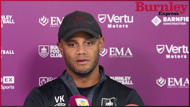 Vincent Kompany provides an injury update ahead of Luton Town visit to Turf Moor