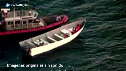 Espectacular persecución en lancha a unos narcotraficantes de Michoacán