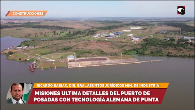 Misiones ultima detalles del puerto de Posadas con tecnología alemana de punta