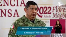Se suman elementos y binomios caninos del Ejército en el rescate de mineros en Coahuila