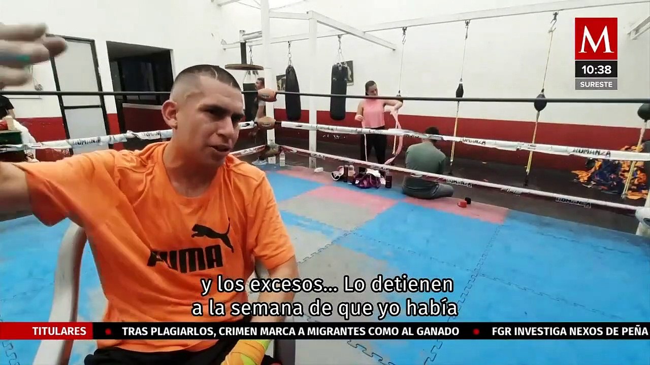 Luis Olvera pudo dejar el mundo de las drogas gracias al boxéo