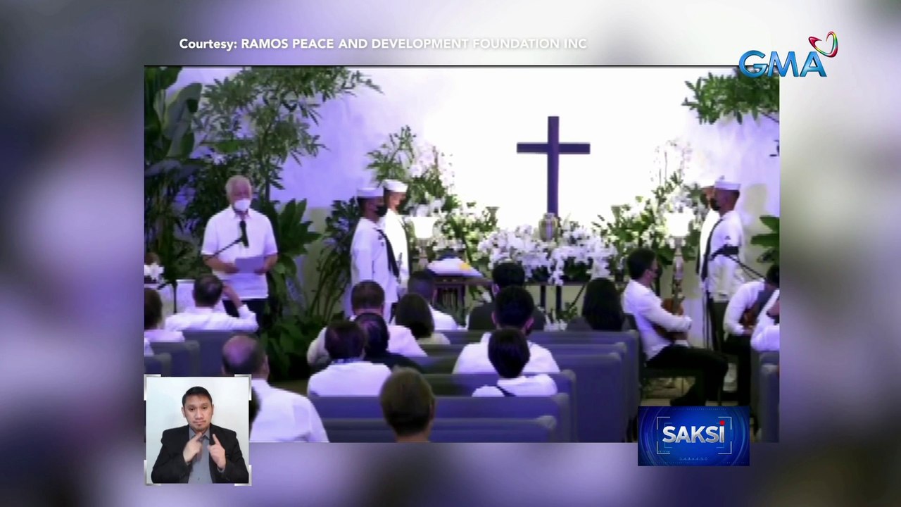 Pres. Marcos, ex-Pres. Duterte at ibang opisyal, dumalaw sa burol ni ex-Pres. Fidel Ramos sa Heritage Park | Saksi