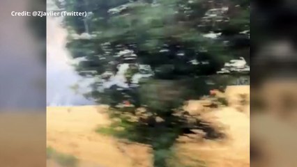 Huge Fire Erupts in Swanley Field Near M25 🚒