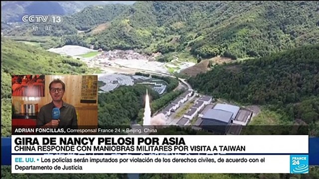 Informe desde Beijing: China lanzó al menos 11 misiles balísticos en aguas cercanas a Taiwán