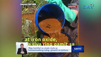Mga kemikal na sinala mula sa kontaminadong tubig, ginamit na pintura | Saksi