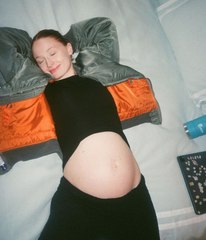 Sophie Turner Paired a Puffer Coat with a Crop Top in Unseen Pregnancy Photo