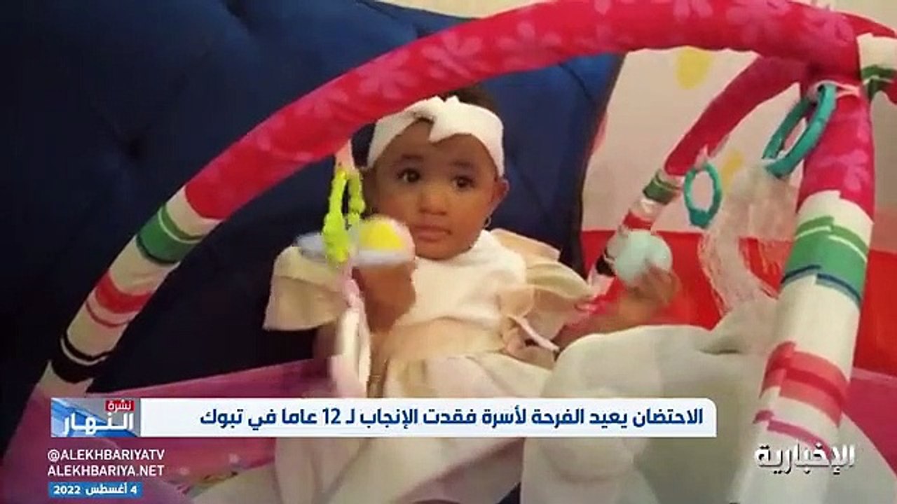 فيديو بعد 12 عاما من عدم الإنجاب - سعد ومها يحتضنان قمر التي غيرت مجرى حياتهم - - نشرة_النهار - الإخبارية