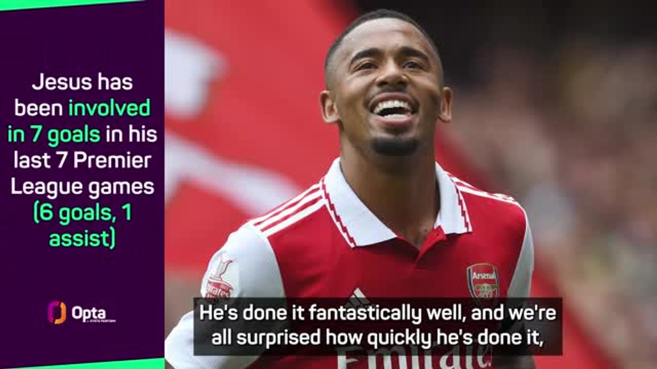 Arteta surprised by 'enormously talented' Jesus