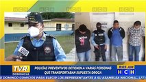 Detienen a varias personas que transportaban supuesta marihuana en un _rapidito_ en la capital (1)
