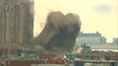 Des silos s'effondrent sur le port de Beyrouth, deux ans jour pour jour après l'explosion du port