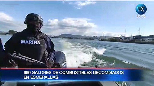 Más de 650 galones de combustibles fueron decomisados en Esmeraldas