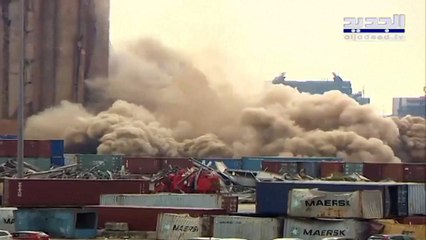 Novo desabamento dos silos do porto de Beirute