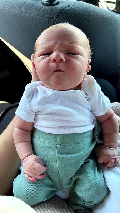 Newborn Baby Has Sneezing Fit