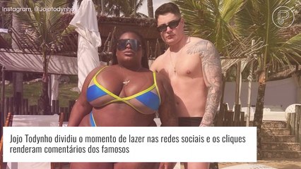 Jojo Todynho posa de biquíni fio-dental em viagem romântica com o marido. Veja fotos!