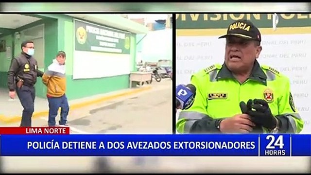 PNP logra captura de dos peligrosos extorsionadores por presunto cobro de cupos