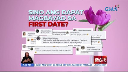 Usap-usapan online: Sino ang dapat magbayad sa first date? | UB