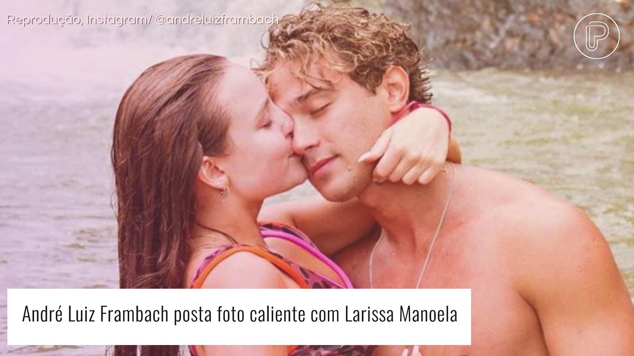 André Luiz Frambach faz a temperatura subir em nova foto com Larissa Manoela. Confira!
