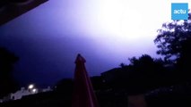 Orage spectaculaire au Mans (Sarthe)