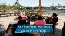 A 40° y sin descanso, trabajan para rescatar a mineros en desierto de Coahuila
