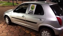 Pelotão de Choque recupera carro furtado e detém um indivíduo