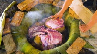How 500 pounds of lamb barbacoa is cooked every weekend in Texcoco, Mexico