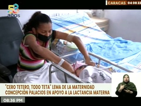 Maternidad Concepción Palacios de Caracas celebra la Semana Mundial de la Lactancia Materna