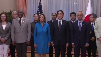 기시다 총리, 펠로시 의장과 조찬..."中 미사일 강력 비난" / YTN
