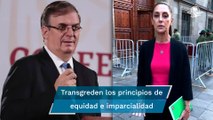 Sheinbaum y Ebrard asistieron a eventos de campaña; vulneran equidad en contienda
