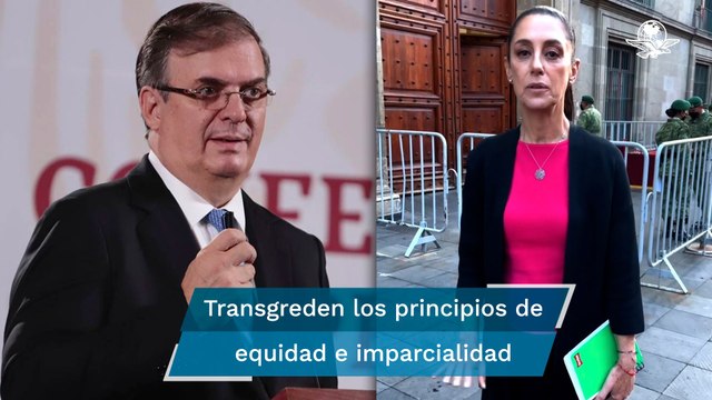 Sheinbaum y Ebrard asistieron a eventos de campaña; vulneran equidad en contienda